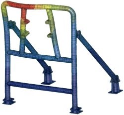 Mobile aeroengine test frame design